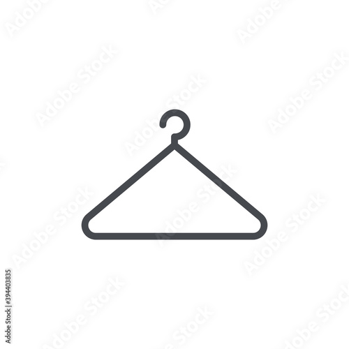 Hanger icon isolated on white background. Closet symbol modern, simple, vector, icon for website design, mobile app, ui. Vector Illustration