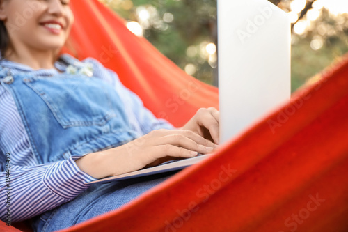 Beautiful young woman with ...