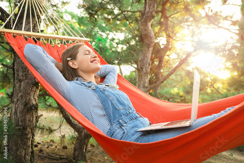 Beautiful young woman with ...