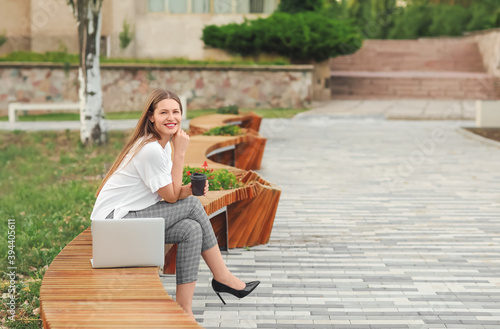 Beautiful young businesswom...