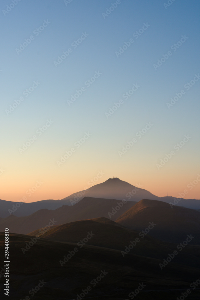 Tramonto sul monte Cimone, Appennino toscoemiliano, Fanano, Italia
