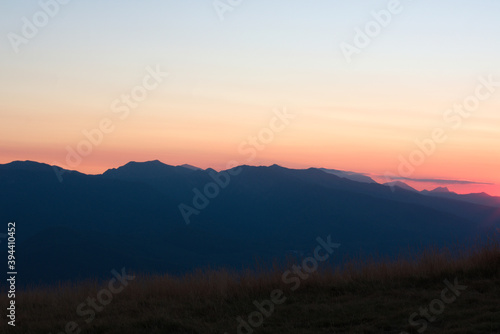 tramonto in Appennino, Abetone dal passo della Croce Arcana © miriam