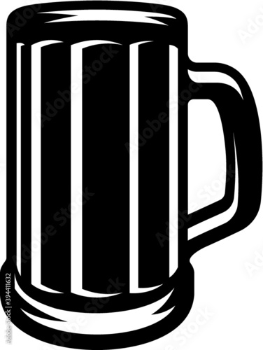 Vector illustration of the beer mug