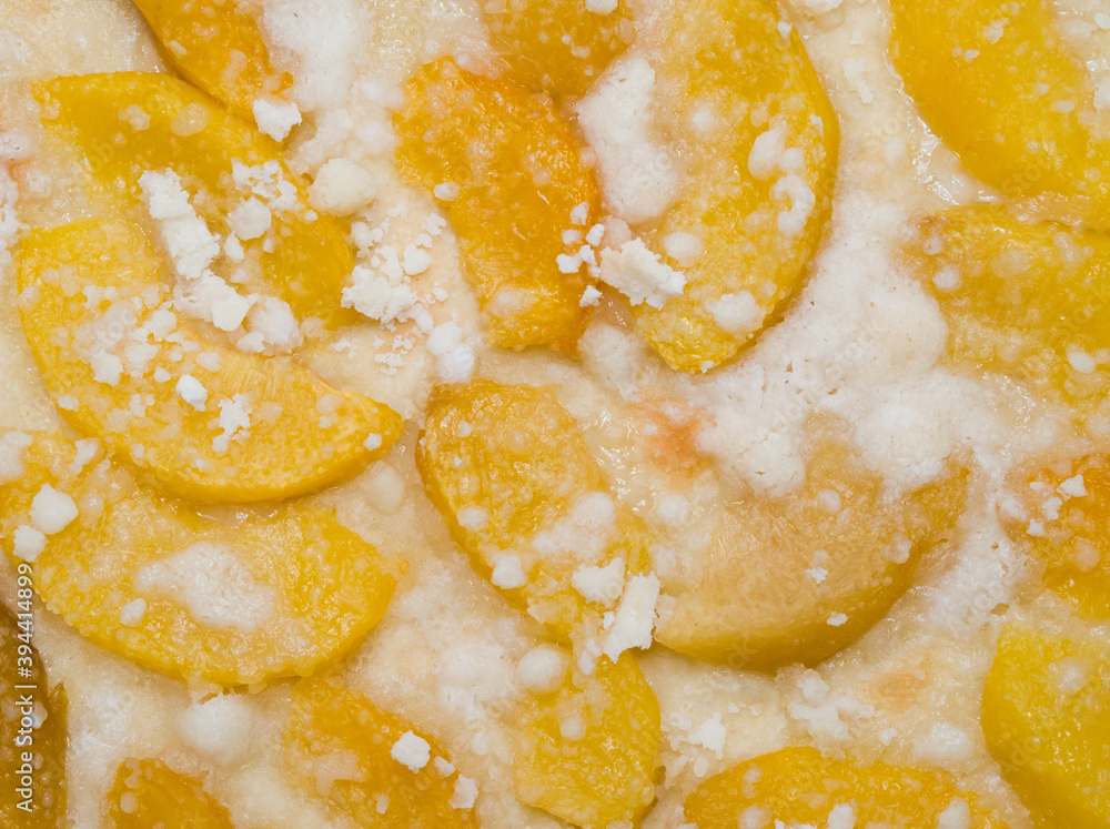 Peach Pie Closeup Peach Pie Closeup