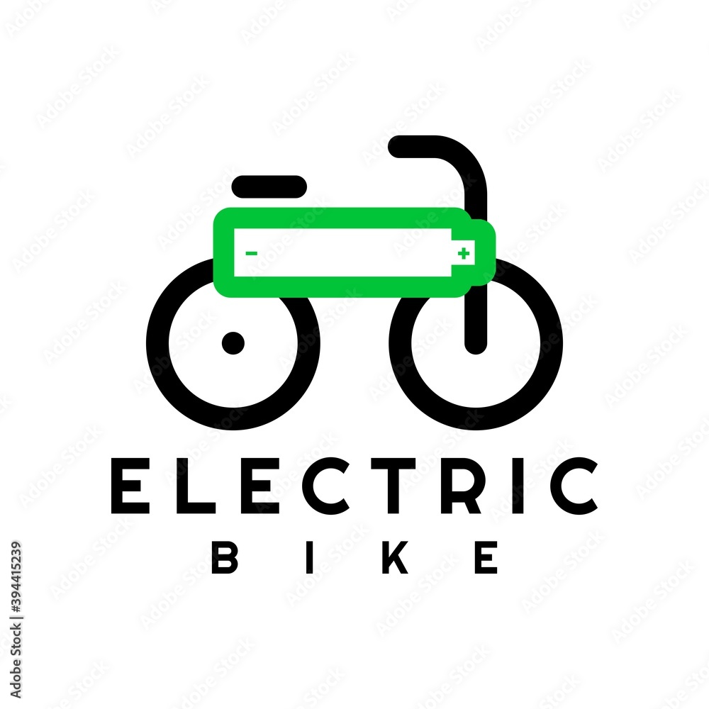 Electric bike City logo design vector Electric bike City logo design vector
