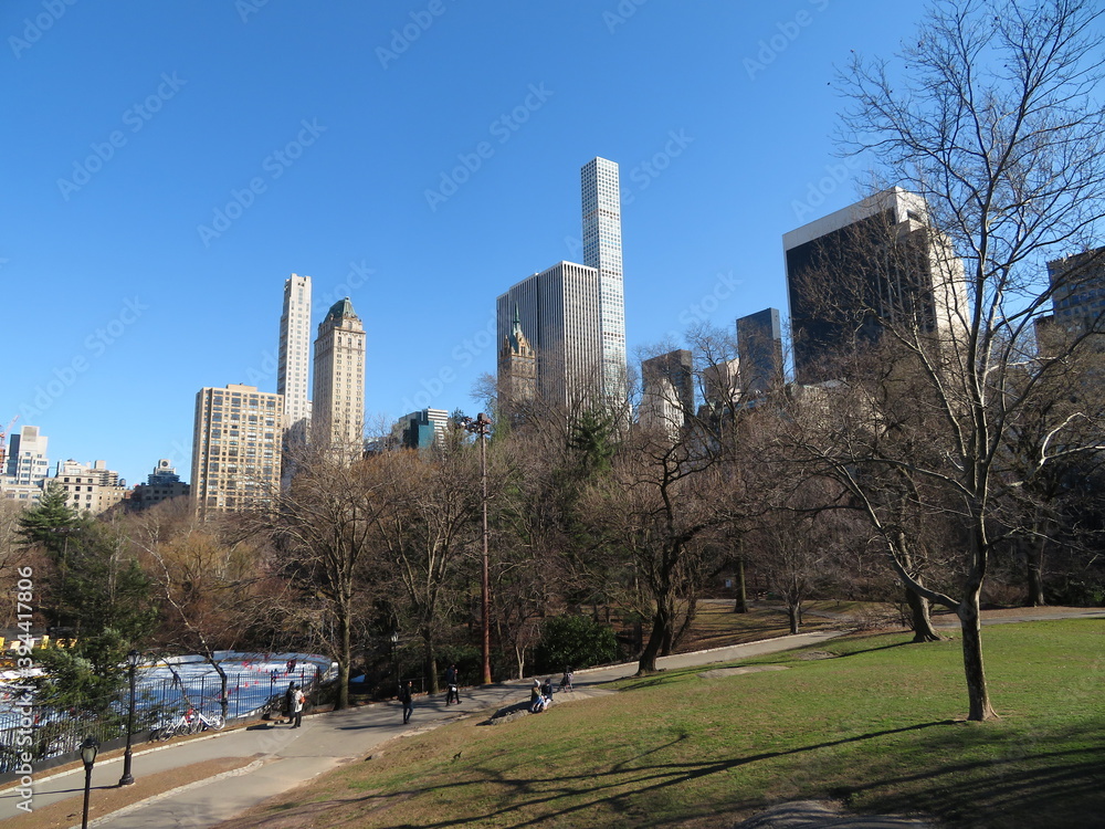 autumn view of Central Park in New York City