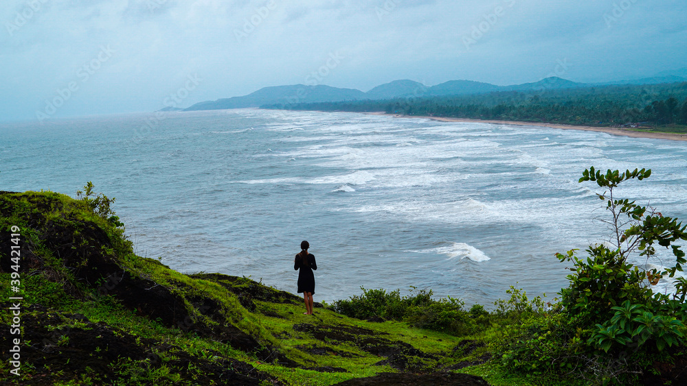 person on the beach, house on the beach, beach view, beach side