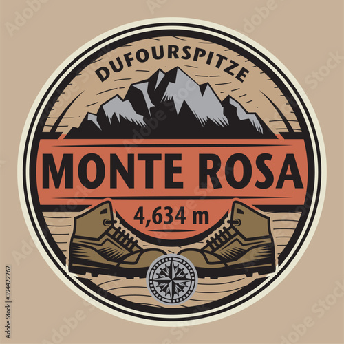 Dufourspitze is the highest peak of Monte Rosa