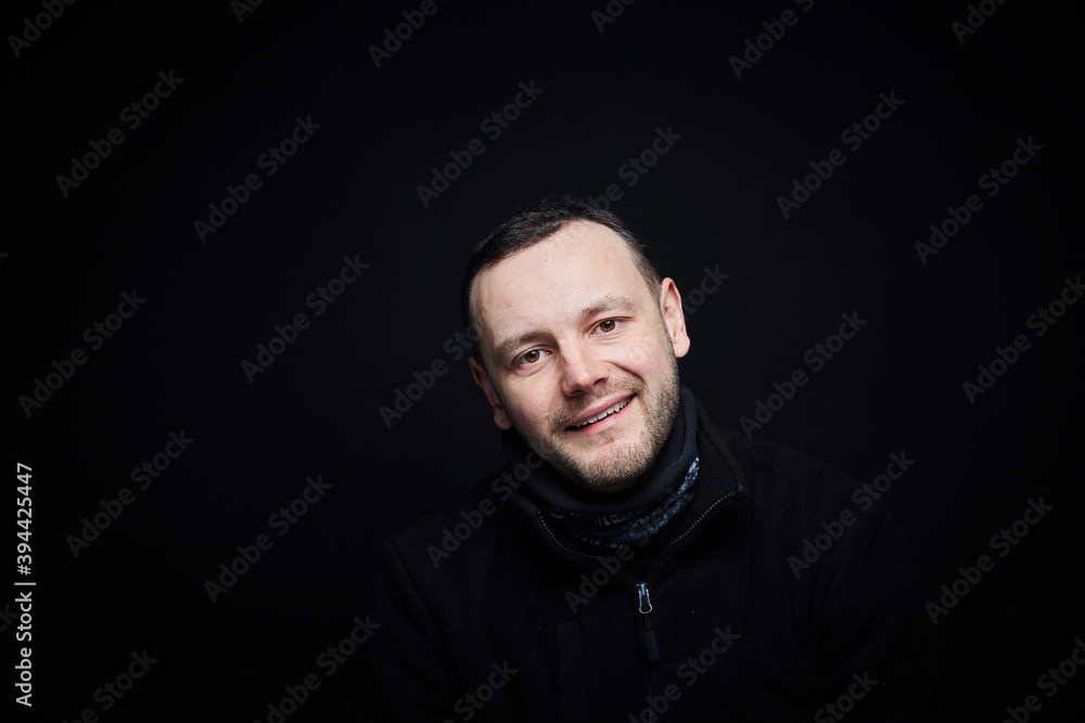 adult man portrait, emotions