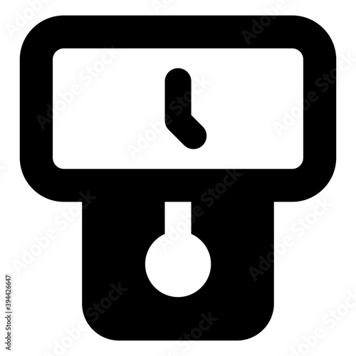 
Trendy glyph icon of bell 
