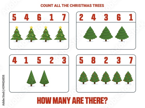 Counting Game for Preschool Children. home schooling. Educational a mathematical game.