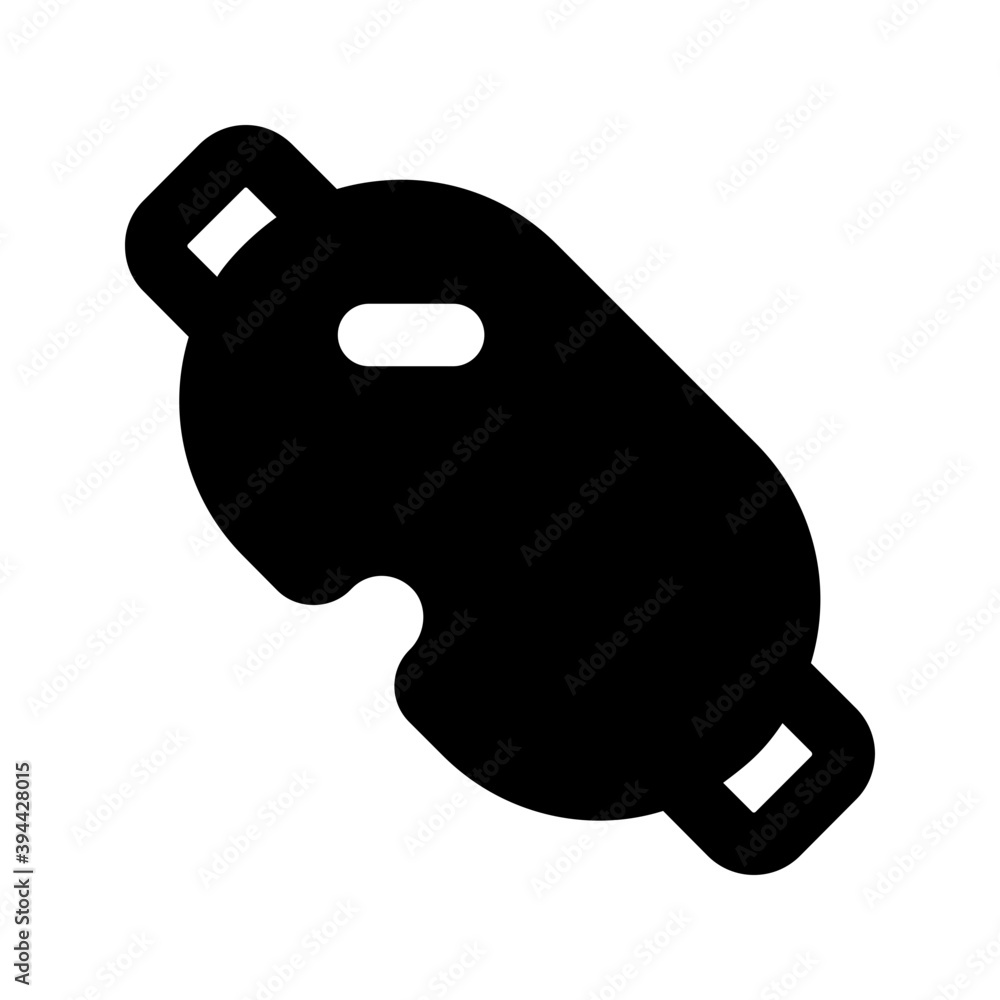 Swimming goggles icon, solid vector of safety glasses
Swimming goggles icon, solid vector of safety glasses