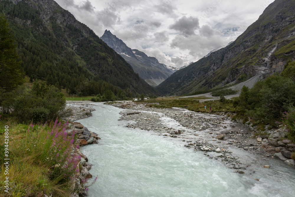 Paysage de Zinal en été