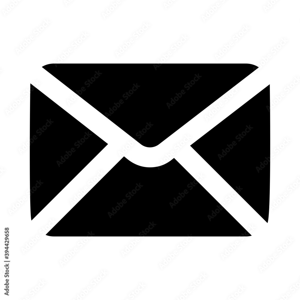 Close envelope, email concept in solid icon
Close envelope, email concept in solid icon