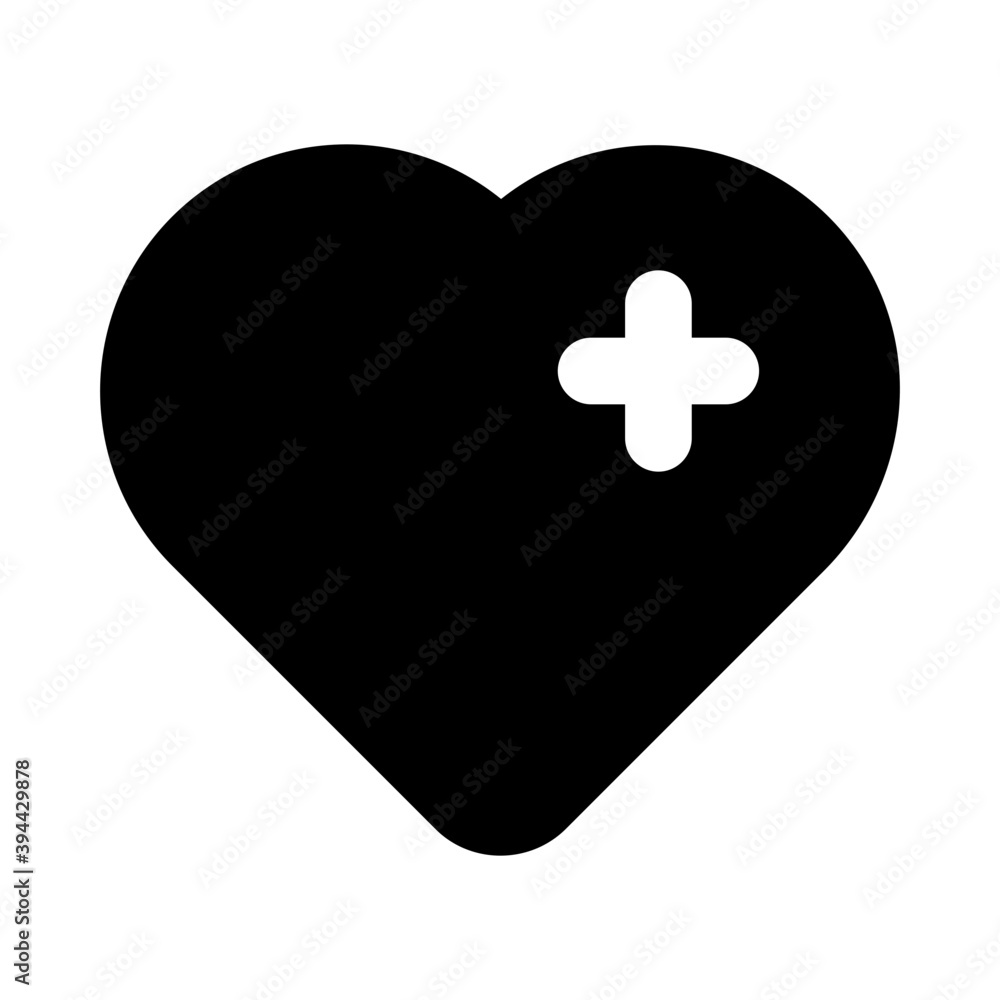 Addition sign on heart depicting, add to favorite icon in glyph style
Addition sign on heart depicting, add to favorite icon in glyph style