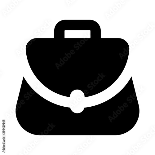 
Ladies bag, purse icon in modern filled style 
