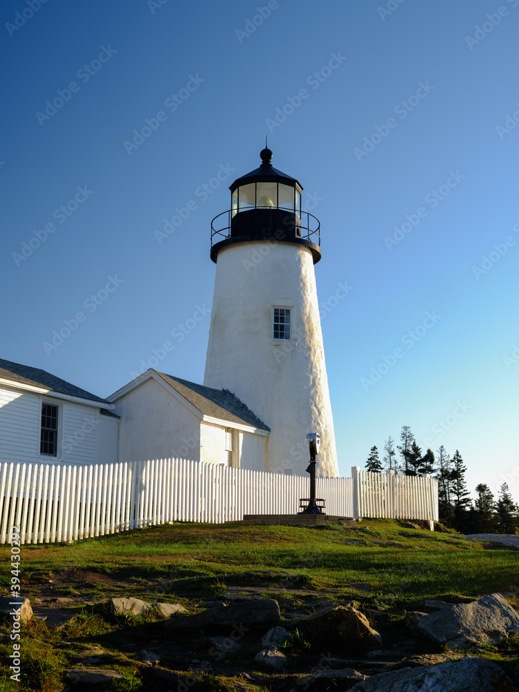 The Pemaquid Point Lighthouse at sunrise