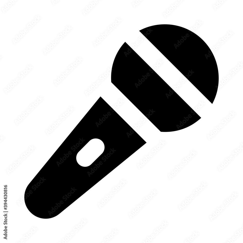 Singing mic icon, vector design of electronic mic
Singing mic icon, vector design of electronic mic