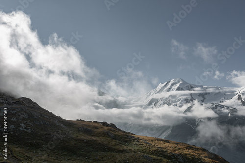 Fototapeta Naklejka Na Ścianę i Meble -  Vue de sommet du Gornergrat sur le Mont Rose 