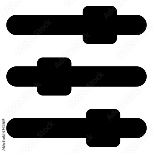 
Icon of preferences in editable solid design
