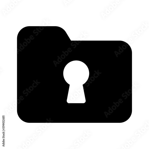  Filled vector design of secure folder icon 