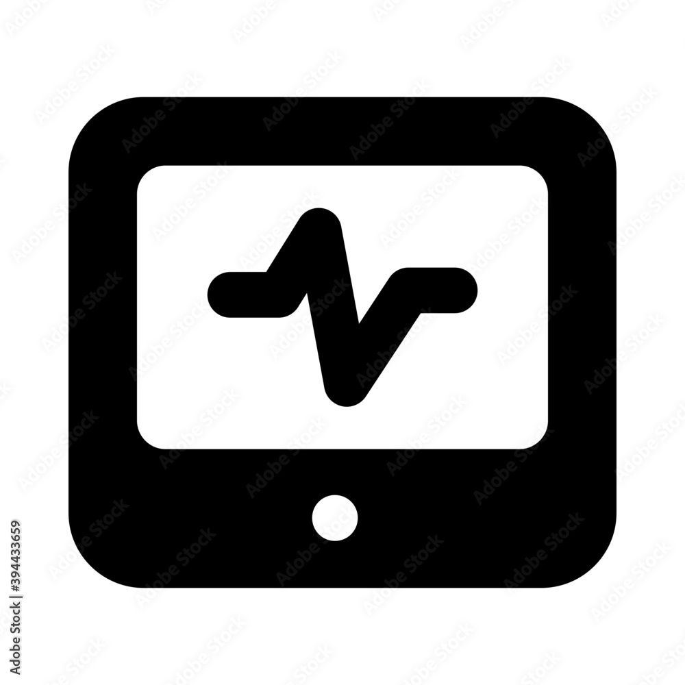 An icon design of electrocardiogram, heartbeat monitoring concept style
An icon design of electrocardiogram, heartbeat monitoring concept style