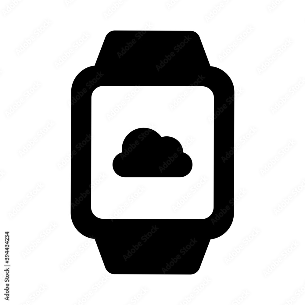 An icon design of cloud watch, glyph style vector
An icon design of cloud watch, glyph style vector
