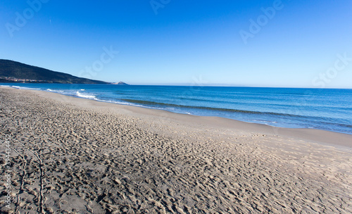 View of Sardinia coast with Castelsardo