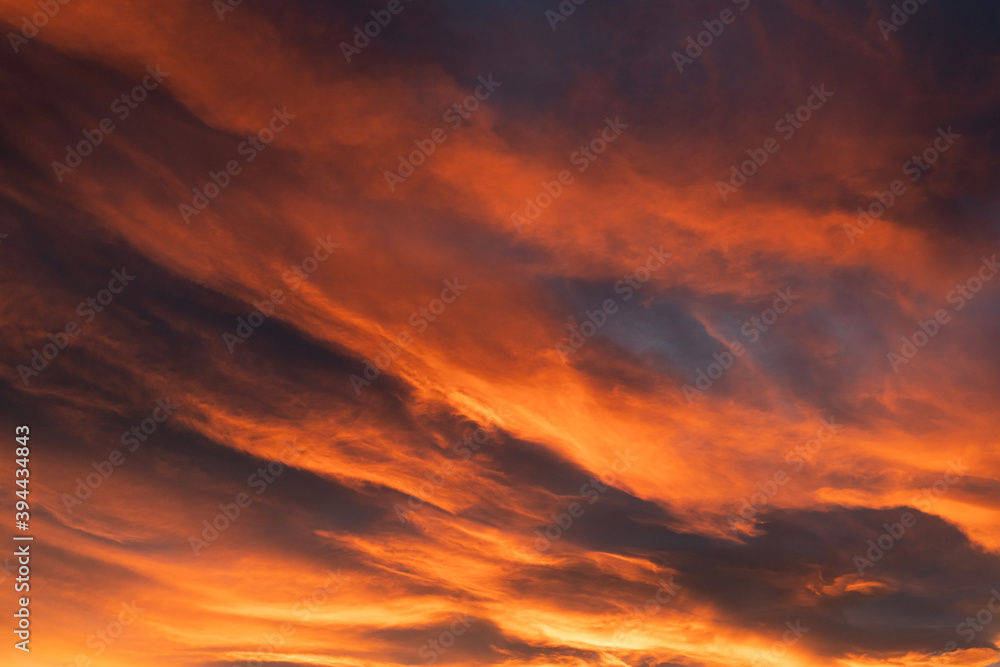 colorful sunset in the sky