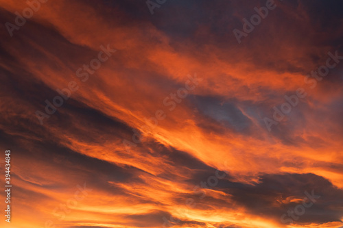 colorful sunset in the sky © Brynhild Jorid
