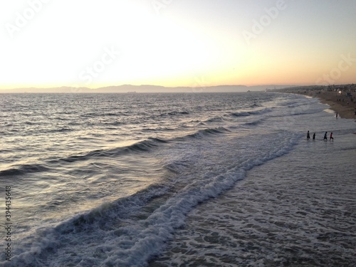 Waves Crashing on Beach shore