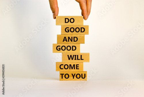 Fotografie Concept of karma motivational words