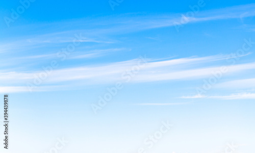 Blue sky with white clouds at daytime, natural photo