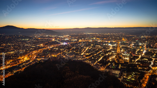 Freiburg im Breisgau Sonnenuntergang Aussicht Schlossberg © SGoldschmidt