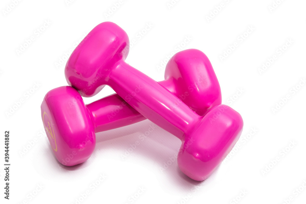 dumbbells isolated on white background dumbbells isolated on white background