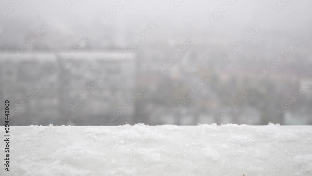 Winter background of snowfall with large snow flakes. Winter background of snowfall with large snow flakes.