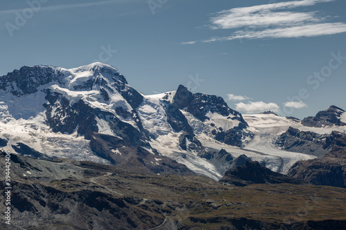 Wallpaper Mural Panorama sur le massif du Mont Rose et le glacier du Gorner depuis le plateforme de Gornergrat en été Torontodigital.ca