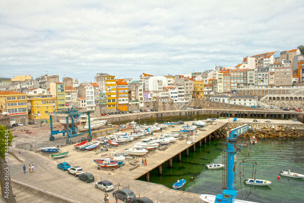 Malpica harbour in Galicia