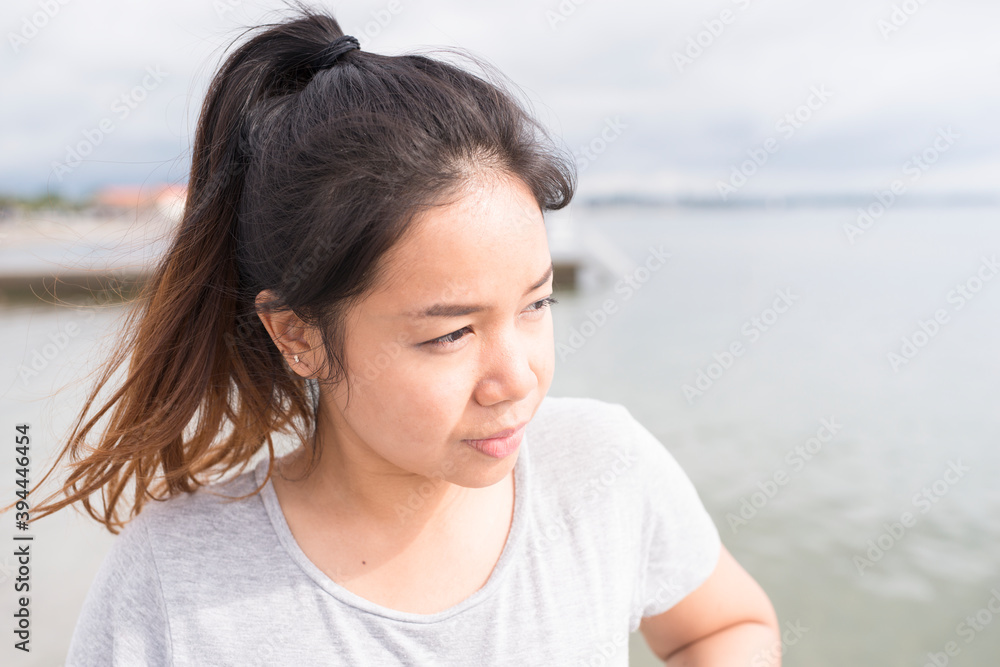 Young woman looking away, Sweden Young woman looking away, Sweden