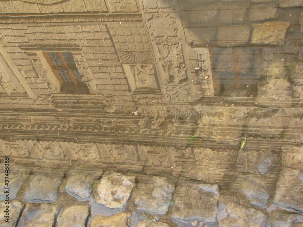 Obraz premium Zachód słońca Budynki