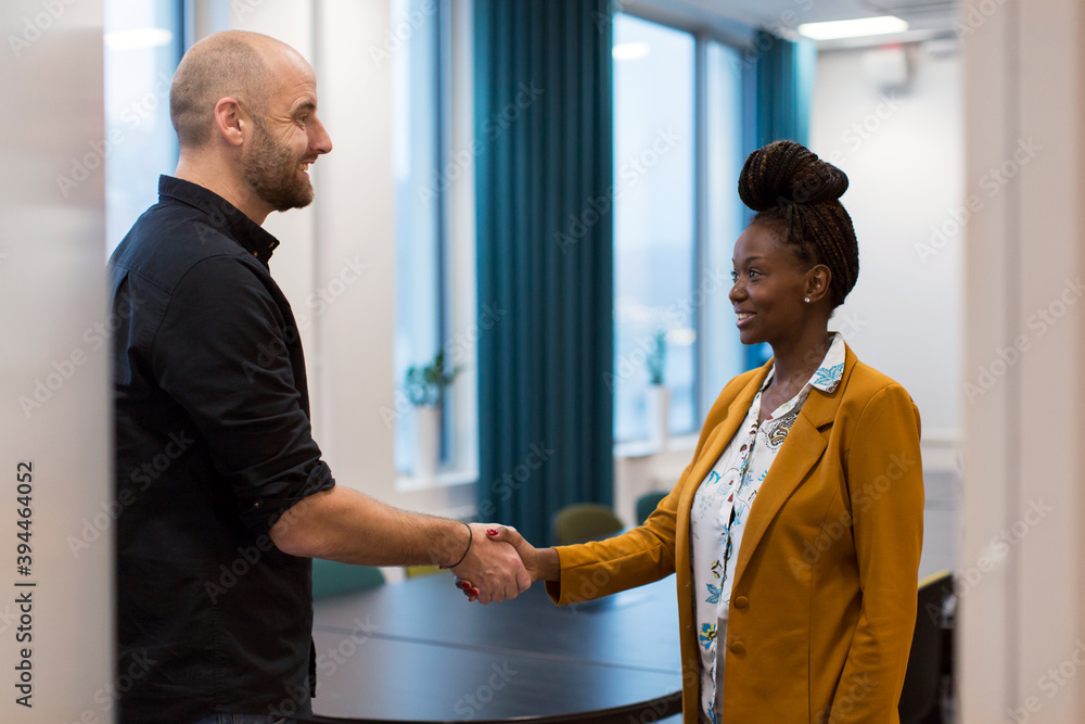 Business people having handshake, Sweden Business people having handshake, Sweden