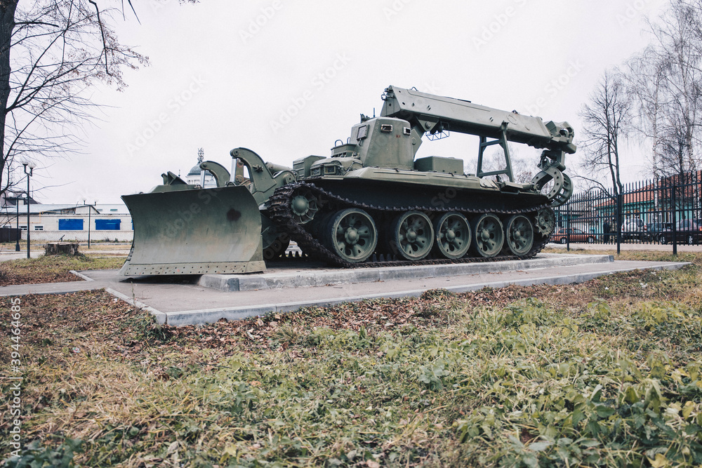 Fototapeta premium combine harvester in the field