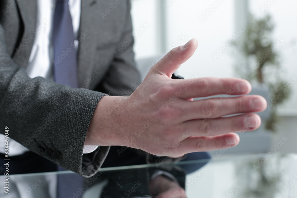 The manager works in the office The manager works in the office