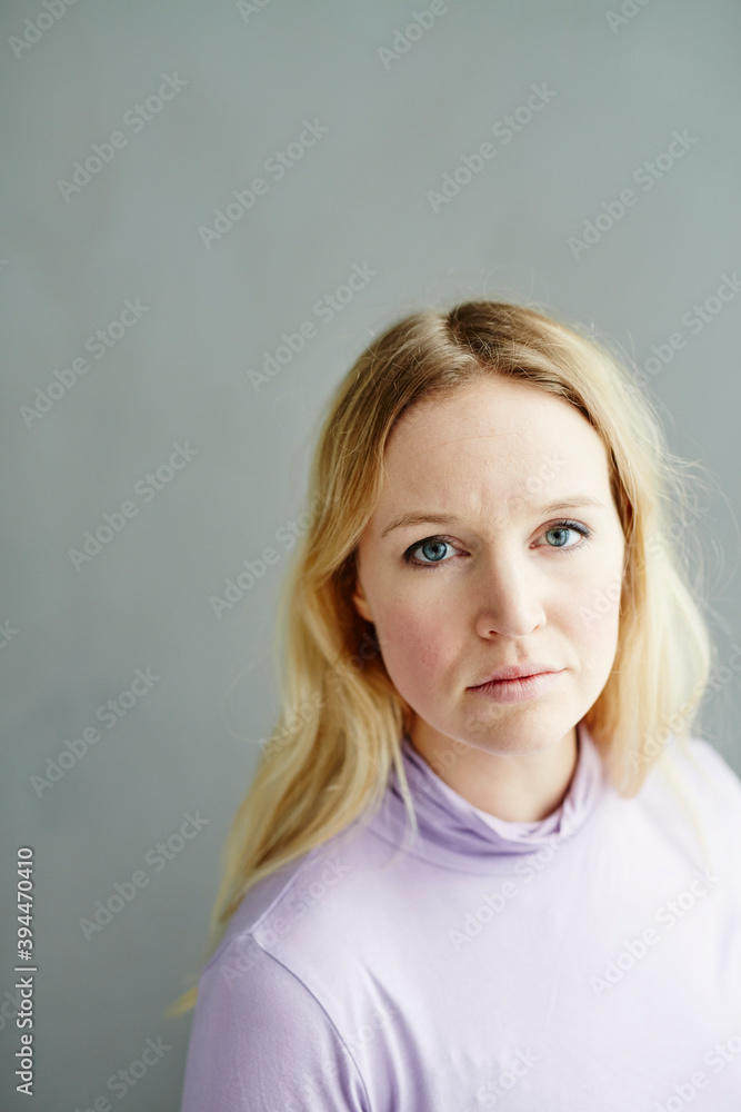 Portrait of woman looking at camera, Sweden Portrait of woman looking at camera, Sweden