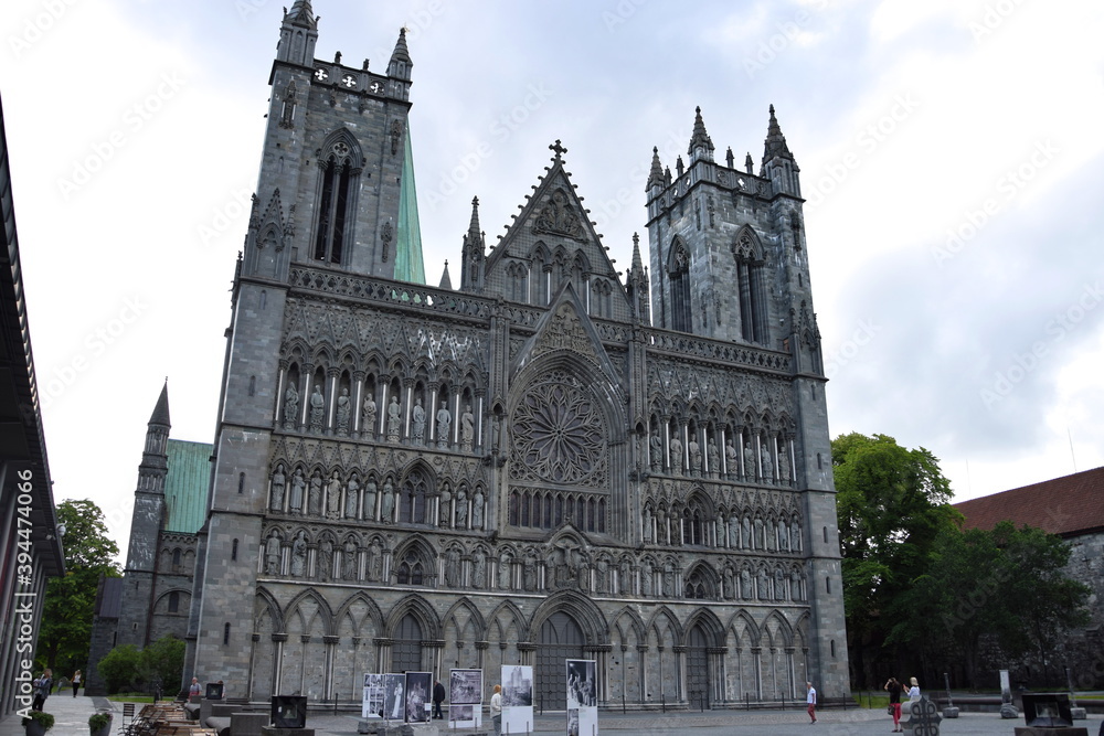 Fototapeta premium Nidarosdomen in Trondheim - Norway, Europe