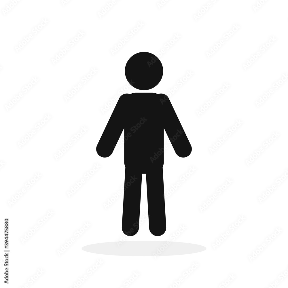 People flat icon isolated. Man icon - vector. People flat icon isolated. Man icon - vector.
