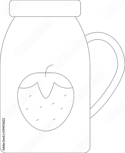 Drinks line icon for juice and drink