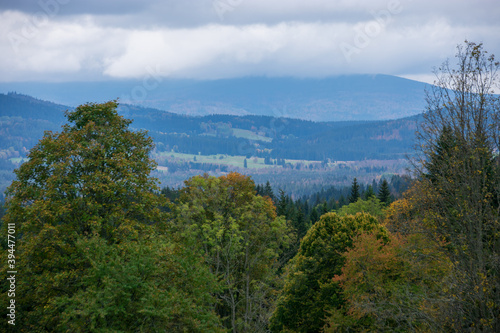 View to the valley, Polka and surroundings, Bohemian forest, Czech republic