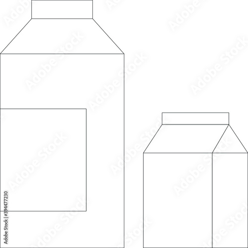 Drinks line icon for pack and drink