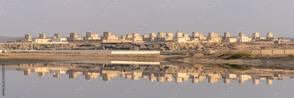 Fototapeta premium the town Ras Madrakah in Oman